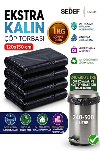 120x150 Çöp Ve Taşıma Torbası 1kg