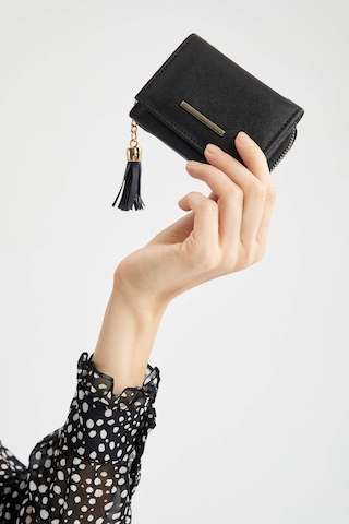 Siyah Püskül Detaylı Bayan Cüzdan - Ol-1059 Siyah