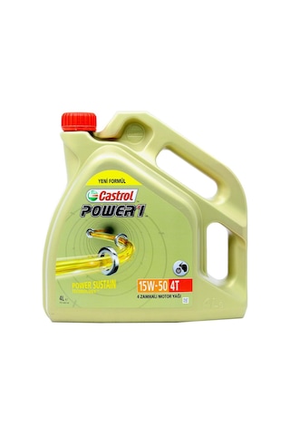 Castrol PoWer 1 4t 15W-50 4 L 4 Zamanlı Motosiklet Yağı