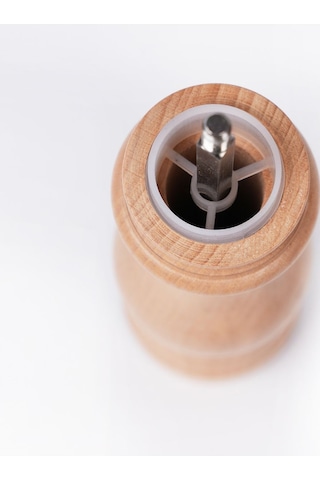 Natural Ahşap Tuz Ve Karabiber El Değirmeni Öğütücü Grinder 22 Cm Ahşap