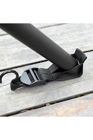 Novahub 6 Metre Kamp Çadırı Bağı - Siyah Polyester, Taşıma Çantası Dahil Sürdürülebilir Model Siyah