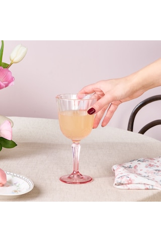Karaca Minton Kadeh Açık Pembe Pembe