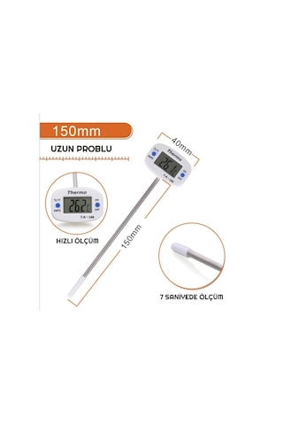 Thermo TA-288 Oynar Başlıklı Dijital Mutfak Yemek Termometresi