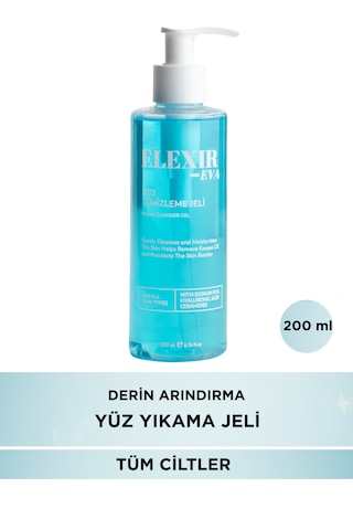 Yüz Temizleme Jeli Gözenek Arındırıcı Ve Yağ Dengeleyici Temizleyici Günlük Cilt Bakımı 200 Ml