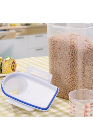 Leezsing 2l Şeffaf Muhafaza Kabı - Pp Plastikli Silikon Oto Kapatma Kapaklı Pirinç, Tahıl, Atıştırmalık Depolama Kutusu