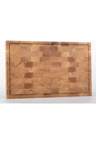Meşe Endgrain Kesme Tahtası 40x28x4 Cm /%100 Doğal & Dayanıklı Ahşap, Bıçak Dostu Mutfak Yardımcınız Diğer