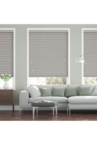 Ahşap Jaluzi Perde Polywood Jaluzi Perde 50Mm Gri