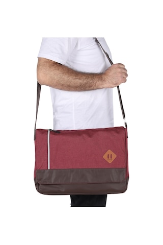 Strong 15.6 Inch Laptop Bölmeli Omuz Askılı Postacı Çantası Kft04 Bordo