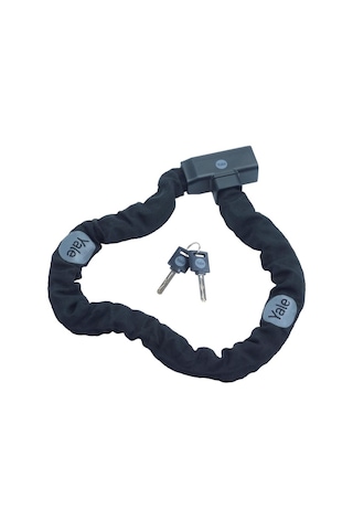Yale Essential Zincirli Bisiklet Kilidi 900mm - Anahtarlı Gri