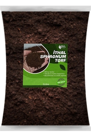 En İyi Bitki Çiçek Toprağı 5 Litre Ithal Spagnum Ts1 Torf Böcek Sinek Yapmaz Premium Kalite