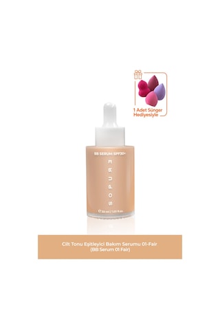 Sopure Cilt Tonu Eşitleyici Renkli Serumu BB Serum 01 Fair