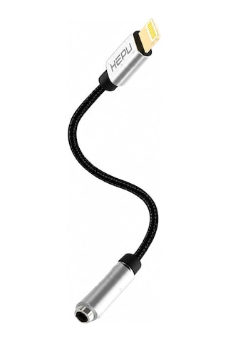 Hepu HP-19 iOS AUX Dönüştürücü – Lightning Girişli iPhone & iPad için Ses Adaptörü (30 cm)