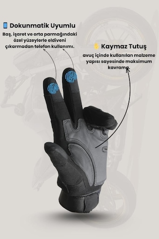 Terrien Özel Seri Spor Yolculuk İki Teker Single Sword Tam Parmak Çok Renkli