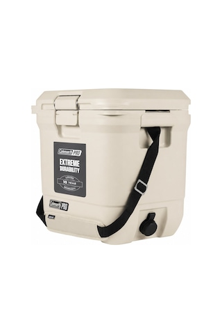 Coleman Pro 25qt Buzluk Kamp Yat Tekne 24l 36 Kutu Kapasite 3 Gün Soğuk Tutar Taşınabilir Bej