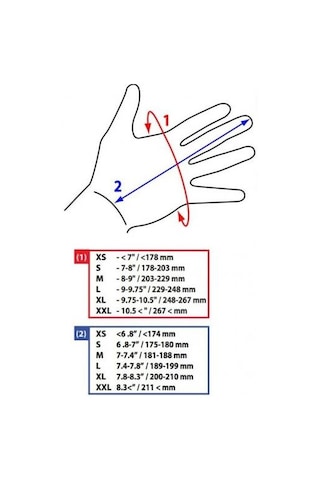 Giro Dnd Uzun Parmak Eldiven - Kırmızı Turuncu M Beden