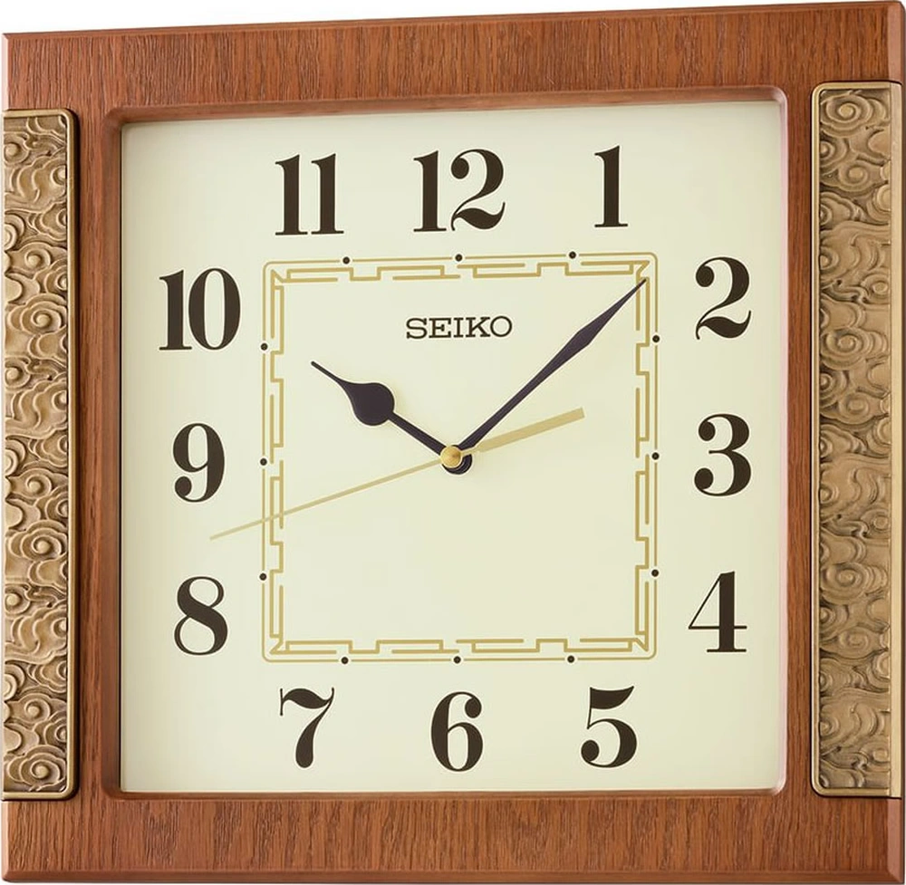 Seiko Clock Qxa842b Duvar Saati Kahverengi