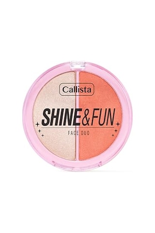 Callista Shine & Fun Face Duo 120 Dream Team Allık & Aydınlatıcı Paleti