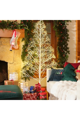 Karaca Home New Year Glance Dekoratif Ledli Yılbaşı Ağacı Beyaz 180 CM