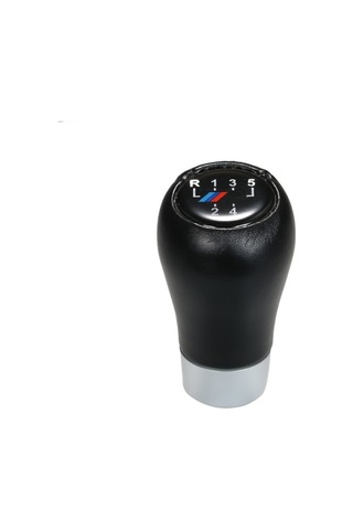 Fortunelane Bmw E90 E92 E60 E39 İçin Posh Deri Vites Topuzu - Konforlu Tasarım, Basit Montaj, Siyah Siyah