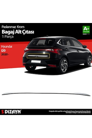 Hyundai İ20 Krom Bagaj Alt Çıtası 2020 Üzeri