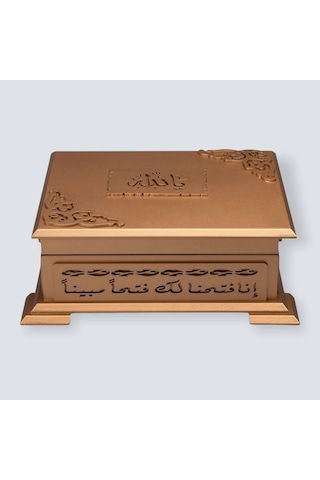 Gold Sandıklı Hafız Boy Kur'An-I Kerim Seti Set(Mor)