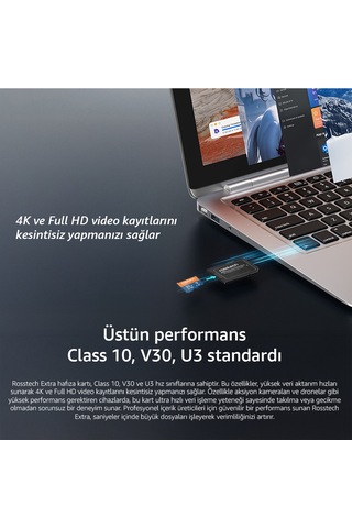 Rosstech Extra 32gb Microsdhc V30 Uhs-3 C10 100mb/sn Hafıza Kartı