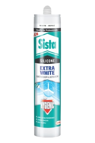 Sista Extra White Banyo - Duşakabin Silikonu 280 ML Beyaz