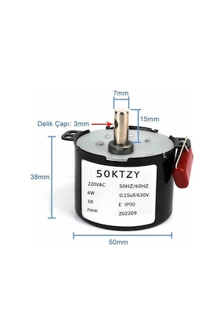 50ktyz 5rpm Ac Motor Kuluçka Viyol Çevirme 220v Metal Dişli Barbekü Reklam Panosu Sosis Gril Tavuk B