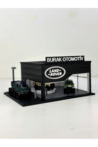 1/64 Ölçekli Land Rover Diorama Tasarımlı Araç Sergileme Garajı 3d Baskı