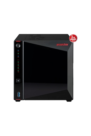 Asustor 4diskli Celeron N5105 Qc-16gb Ram-2-2.5gbe Nas Server As5404t 47911