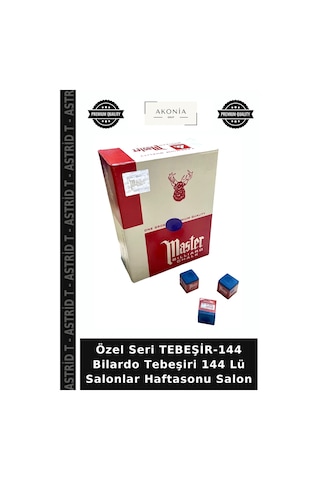 Özel Seri Tebeşir-144 Bilardo Tebeşiri 144 Lü Salonlar Haftasonu Salon