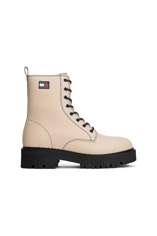 Tommy Hilfiger Tjw Urban Lace Up Bo Bej Kadın Bot