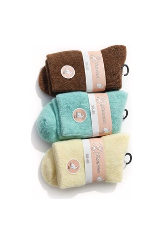 Angora Yün Tavşan Yünü Çorap Asorti 3'lü Set Set 1