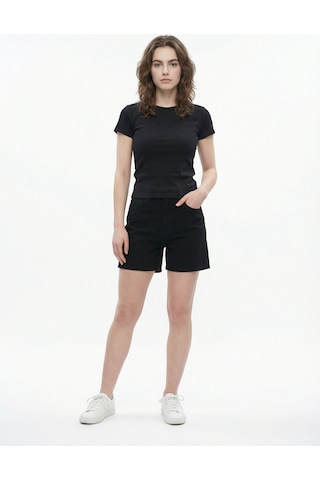 Kadın T-shirt Lf2042935 Black Siyah