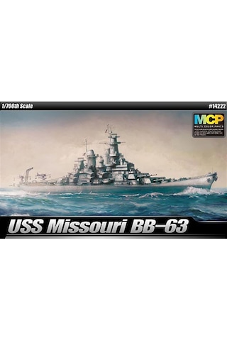 Academy 14223 1/700 Ölçek, Uss Missouri Bb 63 Modeler's Edition Savaş Gemisi, Plastik Model Kiti