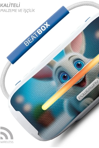 Powerway Beatbox Led Işıklı USB SD Aux FM Radyo Bluetooh Hoparlör