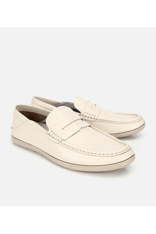 Hotiç Erkek Deri Ekru Comfort Günlük Loafer Ayakkabı 02ayh319700a310 02ayh319700a310