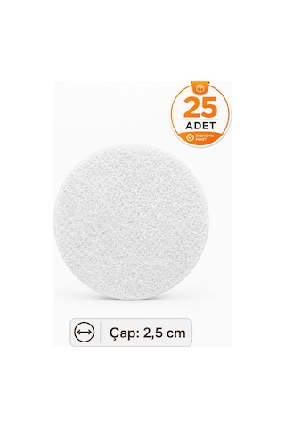 Yuvarlak Keçe Mobilya Ayağı Koruyucu Yapışkanlı Zemin Çizik Önleyici 26 Mm Çok Renkli