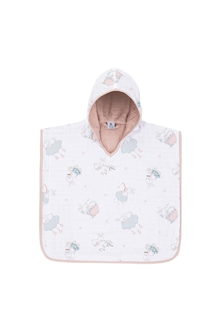 Gezenbebe Hero Desenli Müslin Ve Havlu Bebek Çocuk Pançosu 001