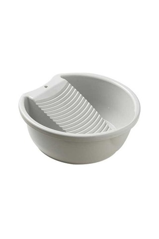 Besthome1 Pratik Eldivenli Halka Çamaşır Yıkama Kovalı Dayanıklı Gri Renkli, Ev & Dışarıda Kullanım İçin Gri