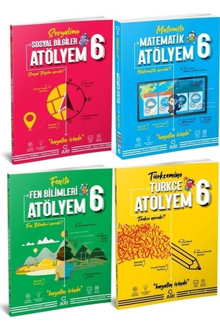 Arı Yayıncılık 6.sınıf Atölyem Set 4 Kitap 2022