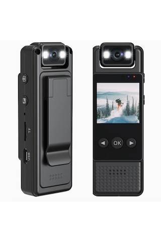 Qasul Mini Kamera Hd 1080p Taşınabilir Dijital Video Aksiyon Kamera