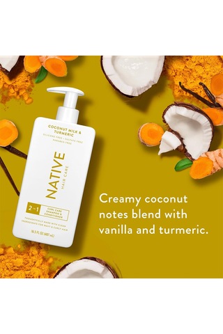 Native Coconut Milk & Turmeric 2in1 Bukle Belirginleştirici Şampuan 487ml Tüm Saçlar