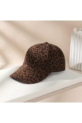 Valkyrie Leopar Desenli Şapka Ayarlanabilir Unisex Baseball Cap Günlük Spor Şapka Kahverengi Kahverengi