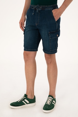 U.S. Polo Assn. Erkek Mavi Jean Şort 50304364-DN0030