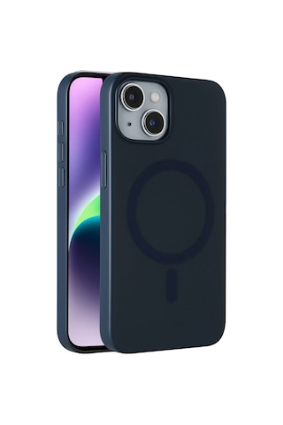 Csmtex 7 Joko Apple Uyumlu iPhone 14 Tuna Pc Slim Magsafe Kapak - Lacivert