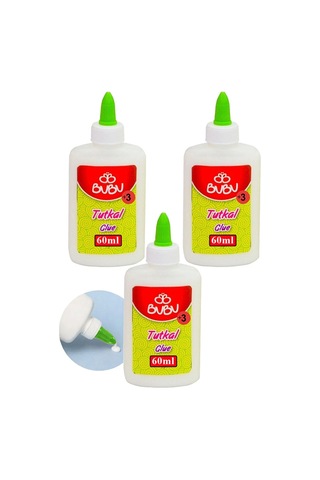 Beyaz Tutkal 60 Ml 3 Adet Bubu Beyaz Mobilya Tutkalı 75 Gr Ahşap Tutkalı Su Bazlı Çok Amaçlı Beyaz Tutkal