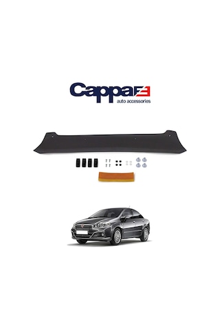 Cappafe Fiat Linea Ön Kaput Koruma Rüzgarlık 4Mm Abs 2007-2018