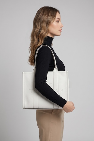 Vivazzaluxe The Tote Bag Kadın Deri El & Kol & Omuz Çanta Beyaz