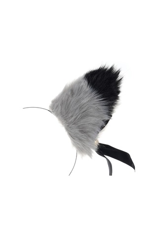 Yifomall Şık Tilki Kulaklı Saç Aksesuarı: 2 Farklı Stil İçin Peluş Kulaklar Ve Siyah Bant Seti 12cm X 9cm